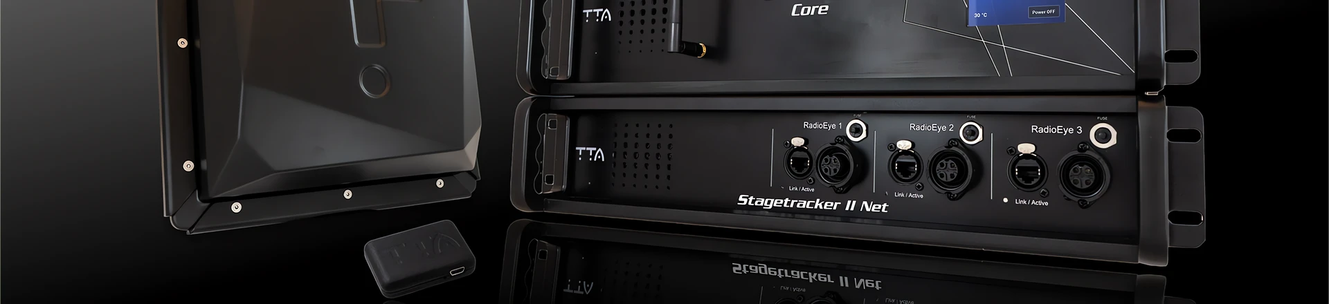 TTA Stagetracker II - System śledzenia dźwiękiem, światłem, multimediami i mechaniką sceny