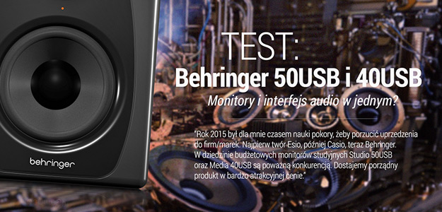 Test monitorów studyjnych Behringer Studio 50USB i Media 40USB