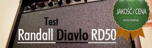 Randall Diavlo RD50 wyróżniony w testach Infomusic.pl
