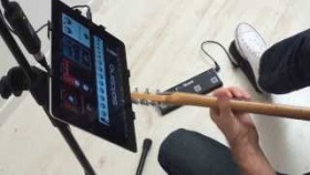 See the iRig BlueBoard app on iOS in action - take control of your music apps &amp; more from the floor!