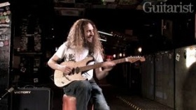 Guthrie Govan demos his new Charvel prototype for Guitarist magazine