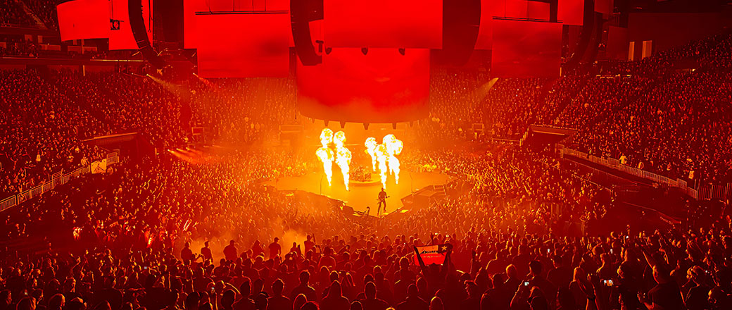 Nagłośnienie trasy koncertowej Metallica z udziałem Meyer Sound