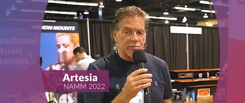 Odwiedzamy stoisko firmy Artesia na targach NAMM Show 2022