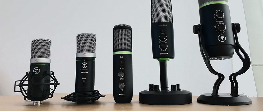 Test mikrofonów na USB Mackie EM