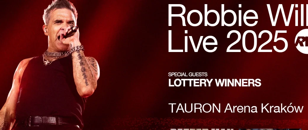 Robbie Williams za dwa miesiące w Krakowie