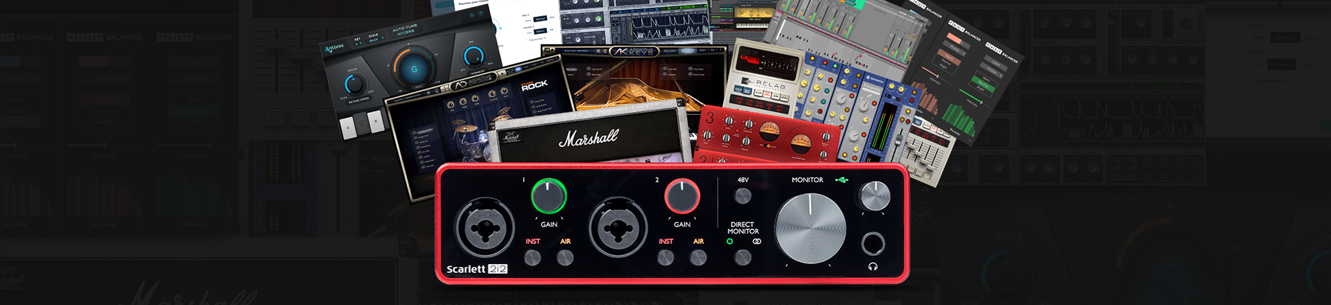 Starannie dobrany pakiet oprogramowania do produkcji muzyki: Focusrite Hitmaker Expansion 3.0