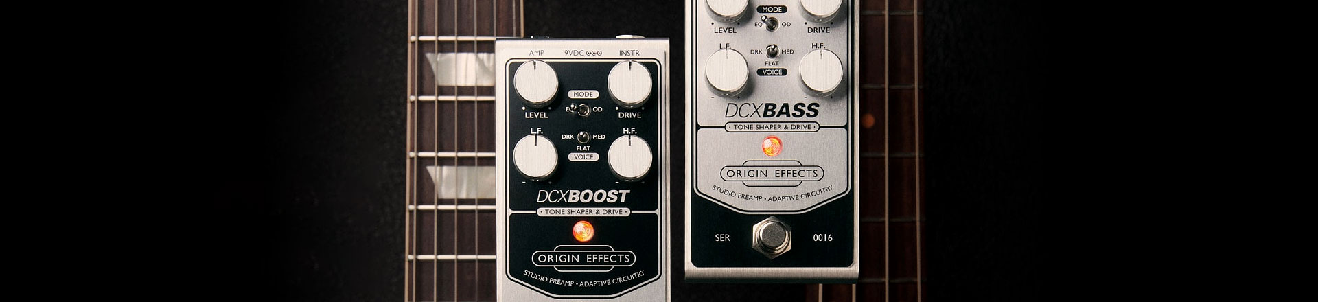 DCX Boost & DCX Bass - Origin Effects przedstawia kostkową wersję UA 610 preamp