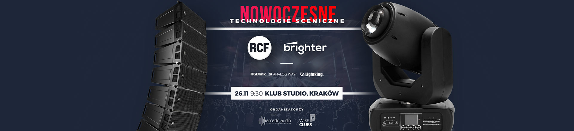 Prezentacja oświetlenia scenicznego Brighter już 26 listopada w Krakowie