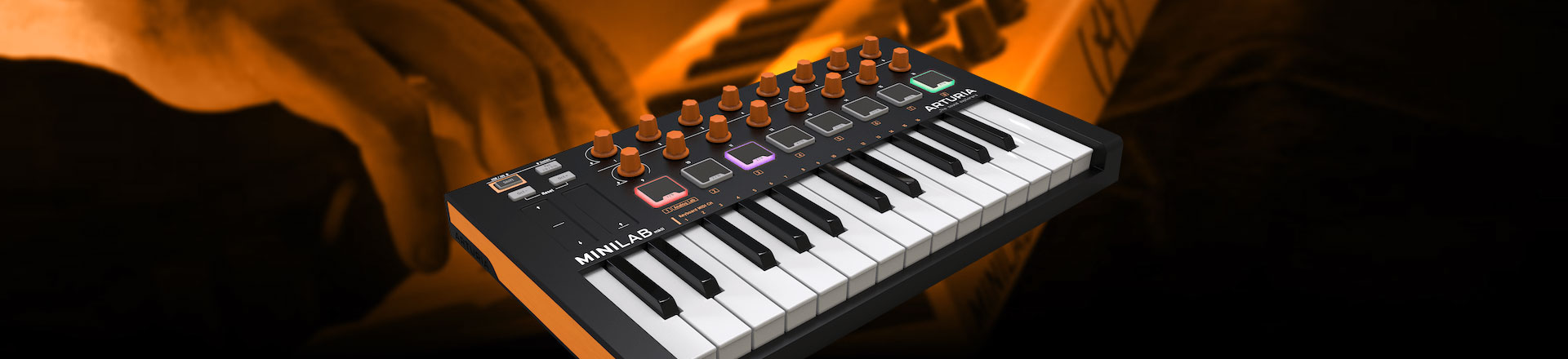 Arturia MiniLab MkII Orange Edition - Kompaktowy kontroler w nowej odsłonie