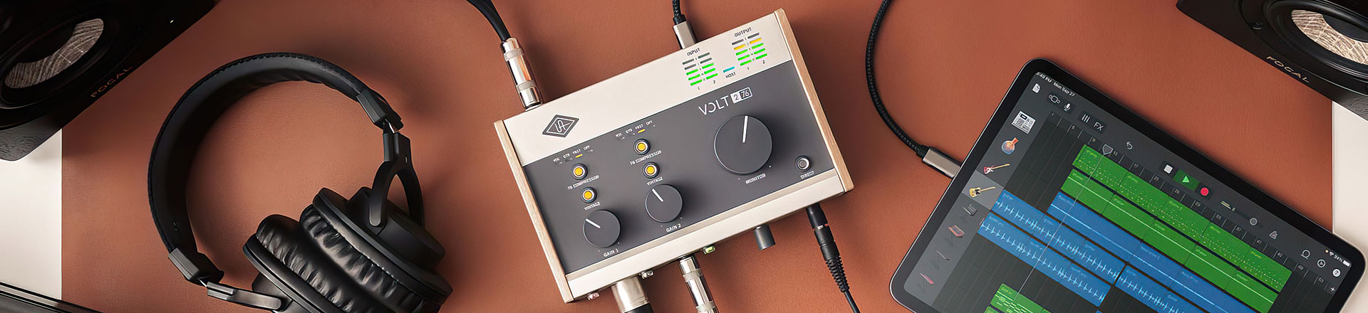 Interfejsy USB Universal Audio Volt 1 i 2: Na biurko i do plecaka