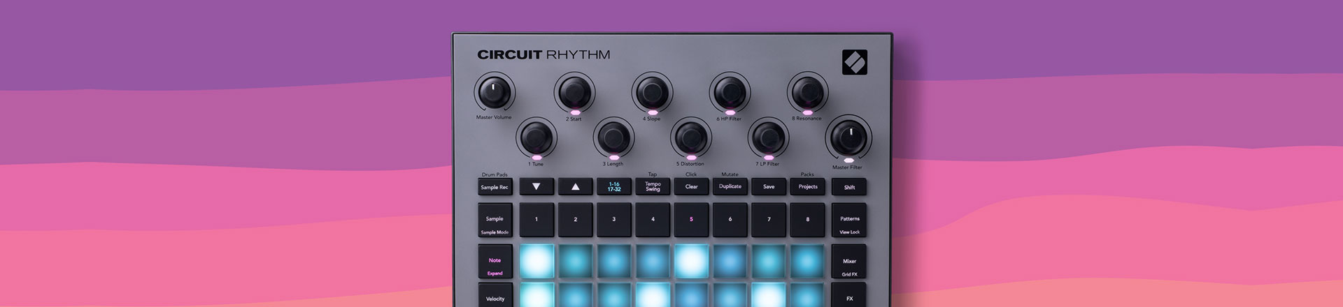 Novation aktualizuje frimware Circuit Rhythm do wersji 2.0