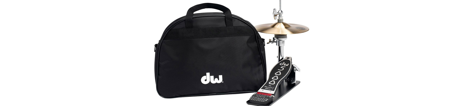 Nowy niski statyw pod hi-hat DW 5000 Lowboy z talerzami LP