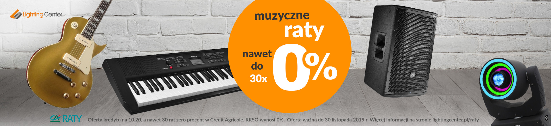 Raty 0% tylko do końca listopada w Lighting Center