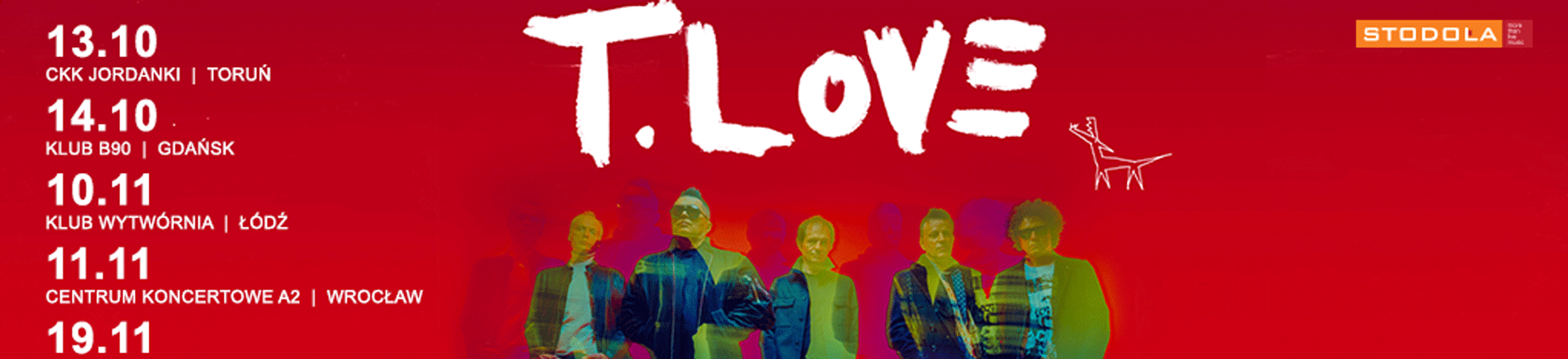 Nie przegap: 6 koncertów T.Love w ramach trasy "Hau! Hau!"