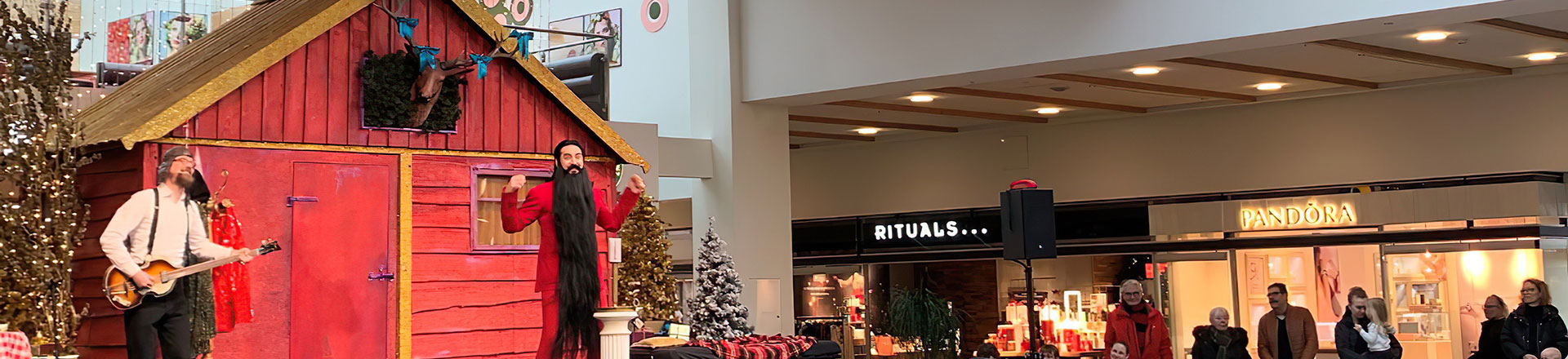 Nowoczesne oświetlenie najstarszego centrum handlowego w Danii - Cameo w centrum Rodovre