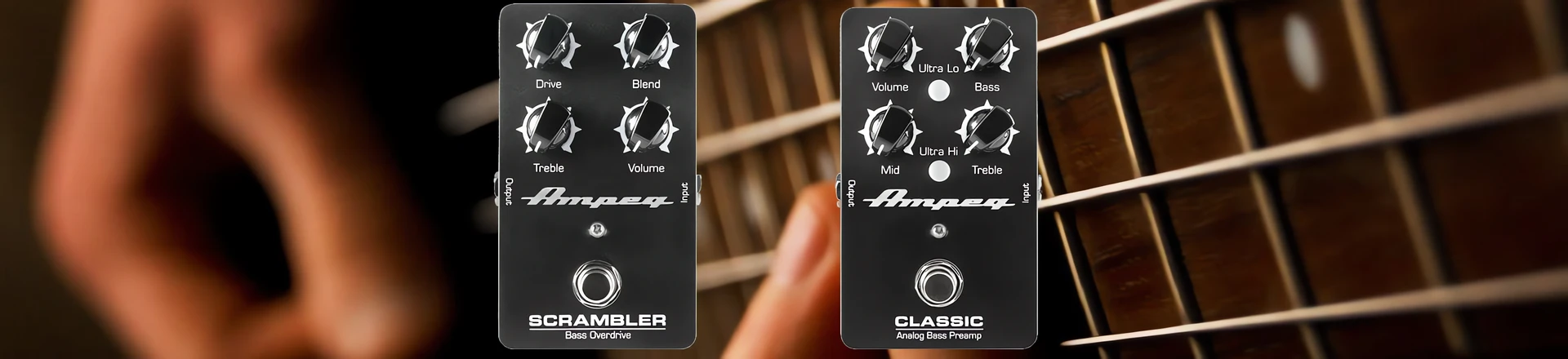Ampeg: Scrambler Bass Overdrive i Classic Bass Preamp już dostępne