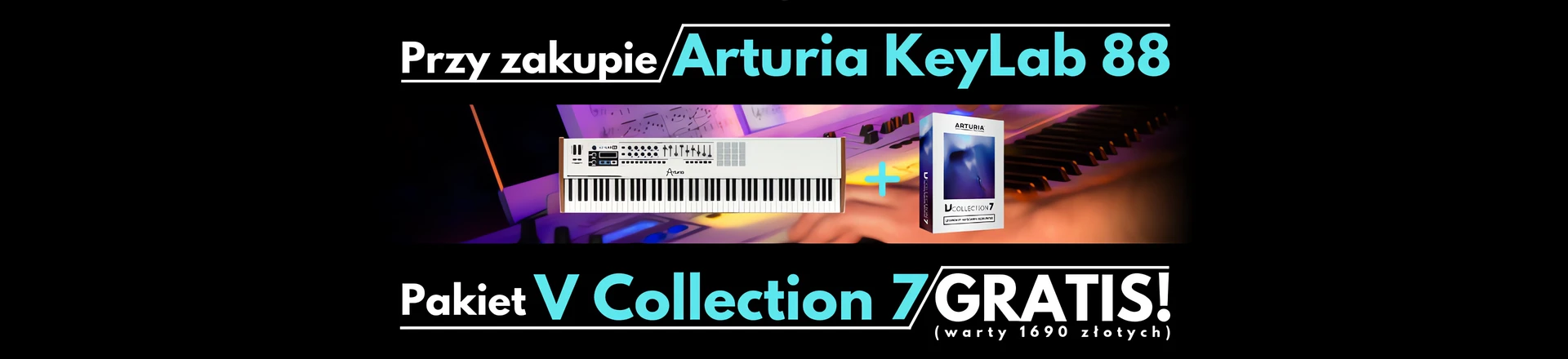 Arturia V Collection 7 gratis przy zakupie kontrolera KeyLab 88