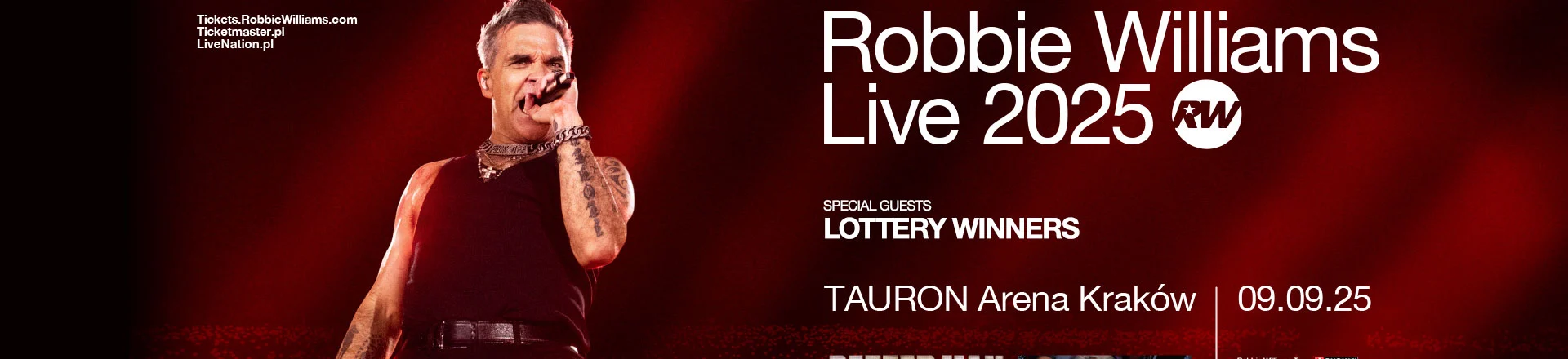 Robbie Williams za dwa miesiące w Krakowie