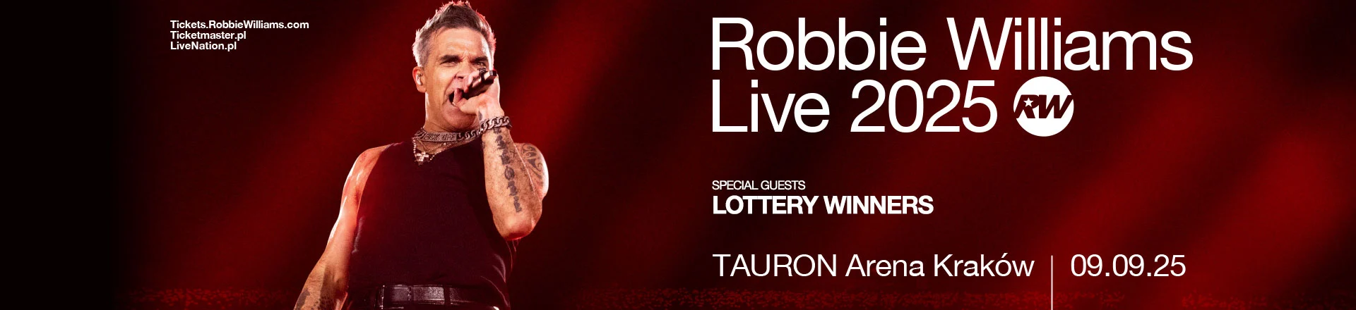 Robbie Williams wystąpi w Krakowie