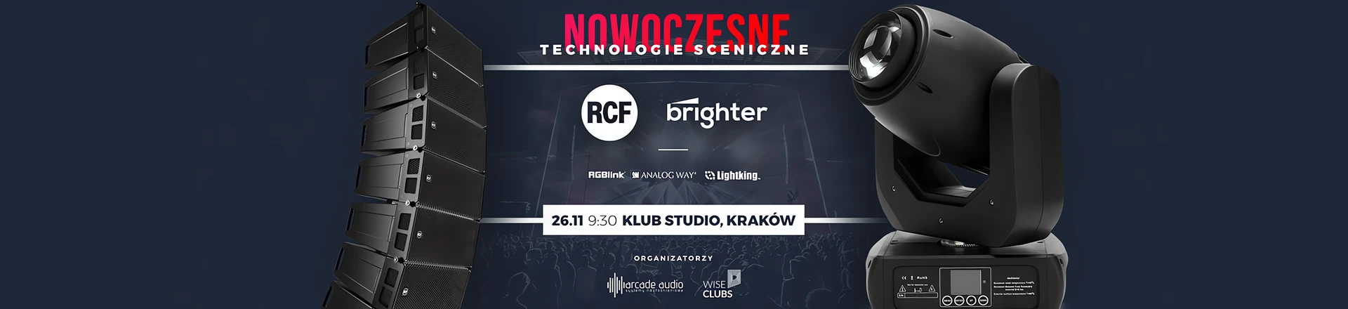 Prezentacja oświetlenia scenicznego Brighter już 26 listopada w Krakowie