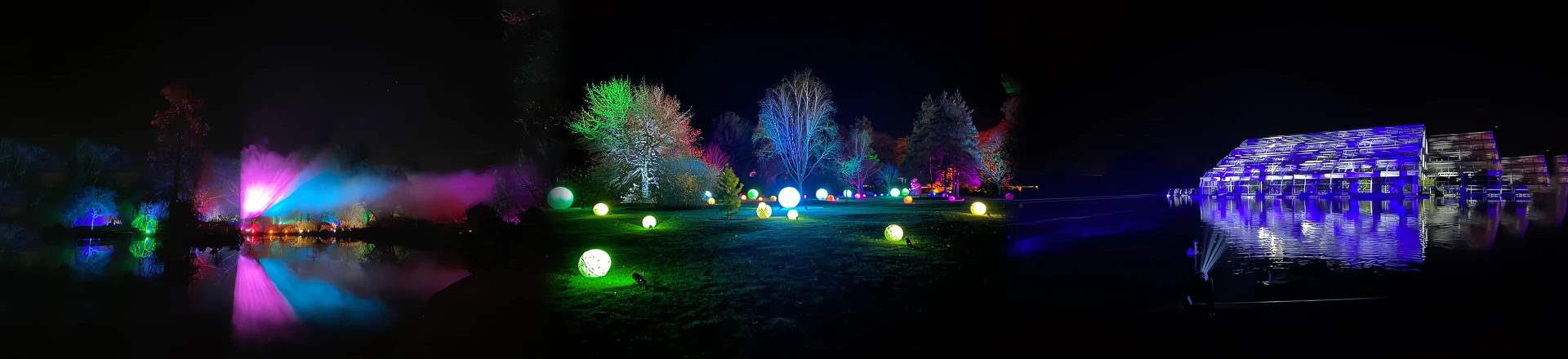 Ogrody wypełnione światłem dzięki ponad 500 reflektorom Cameo