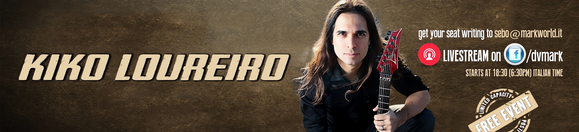 KIKO LOUREIRO na żywo w siedzibie DV Mark 7 lutego!