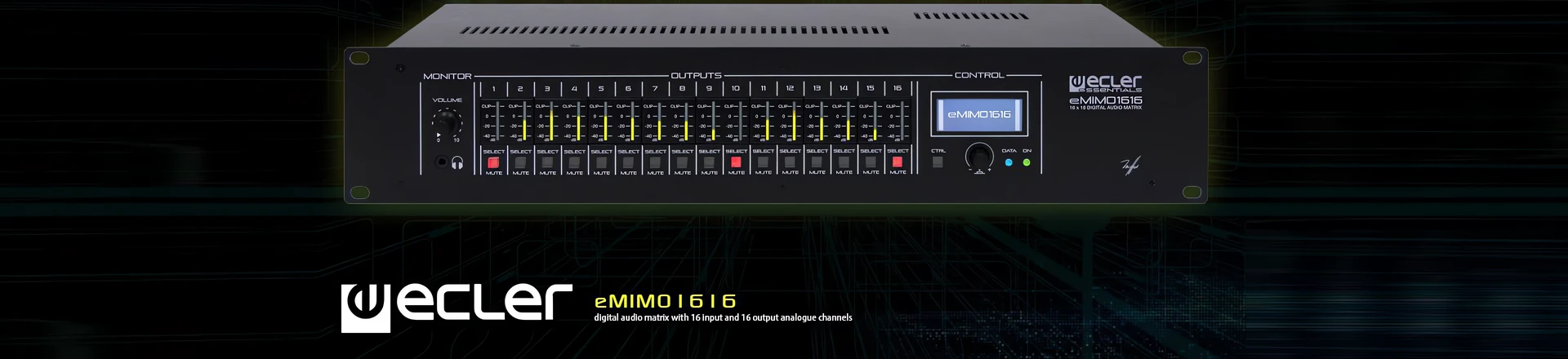 Ecler eMIMO1616 - Nowa cyfrowa matryca audio