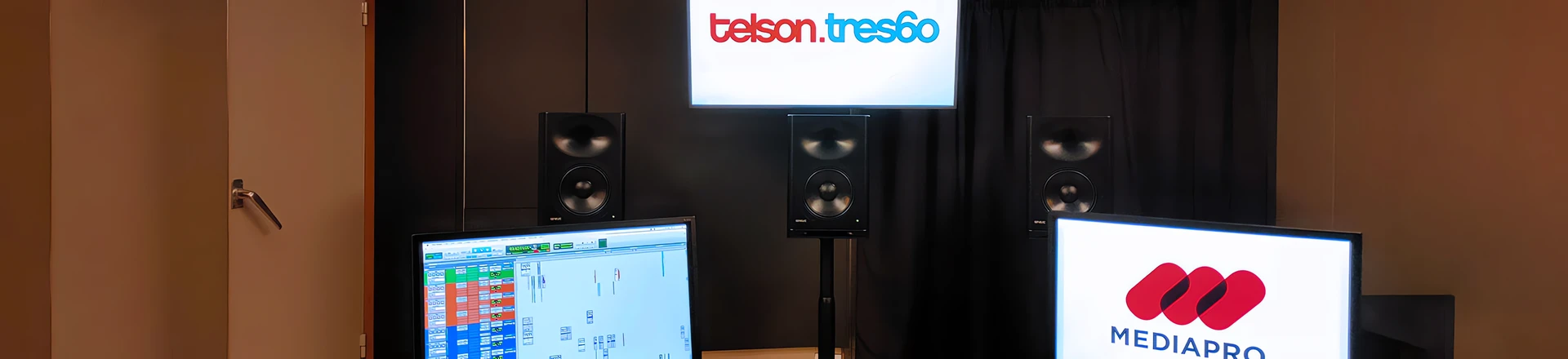 Monitory Genelec S360 w hiszpańskim studio z certyfikatem Dolby Atmos Home