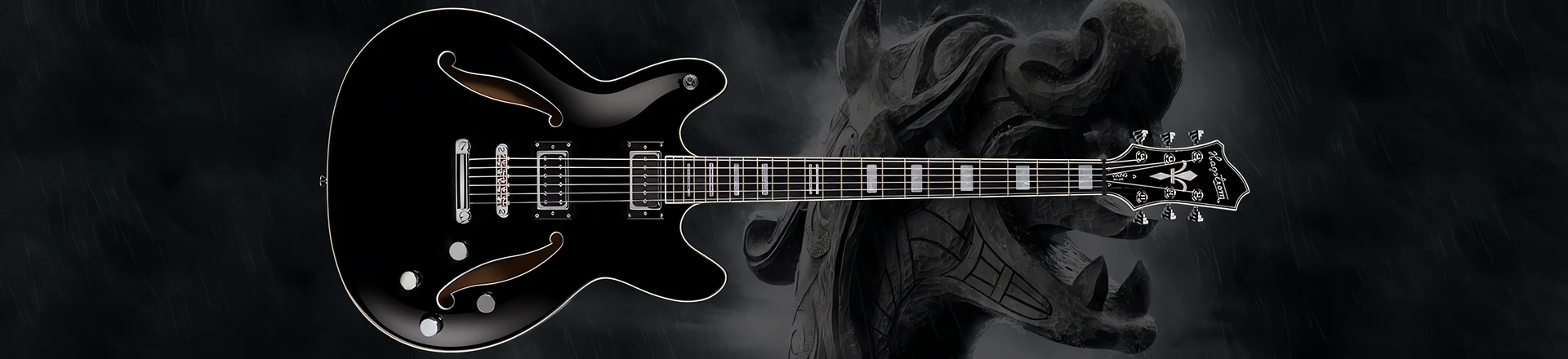Hagstrom Viking Deluxe - baryton o konstrukcji semi-hollow