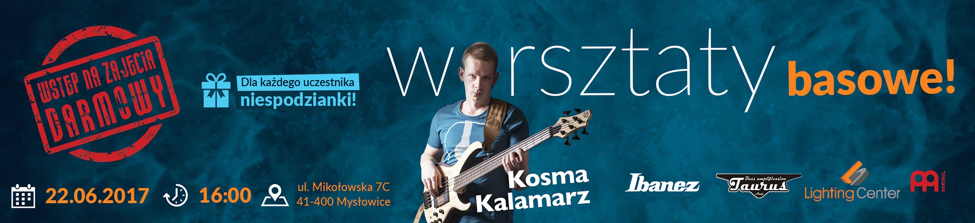 Lighting Center i Kosma Kalamarz zapraszają na basowe warsztaty! 