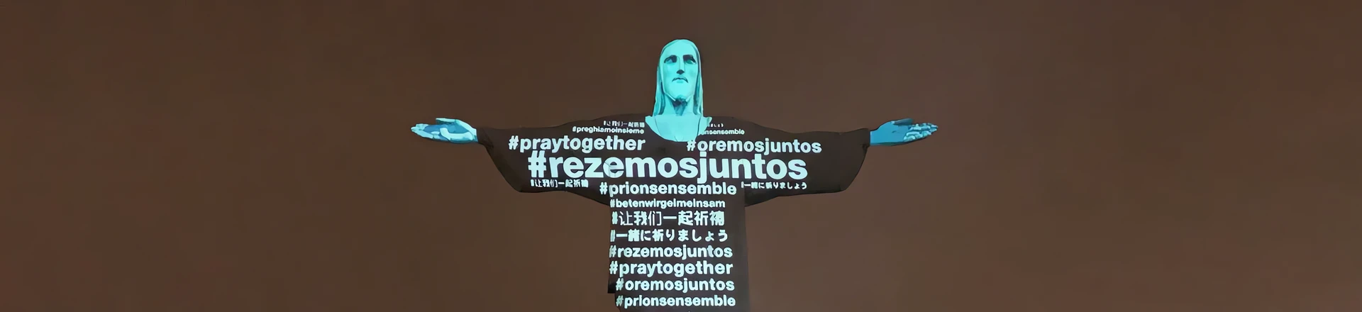 Niezwykły mapping na pomniku Chrystusa Odkupiciela w Rio de Janeiro