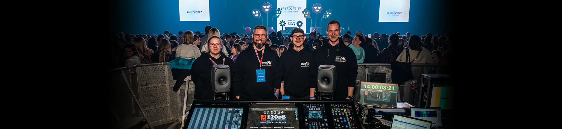 120dB pierwsi na świecie z mikserami SSL System T na FOH i MON