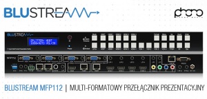 Blustream MF112 - Multi-formatowy przełącznik prezentacyjny 