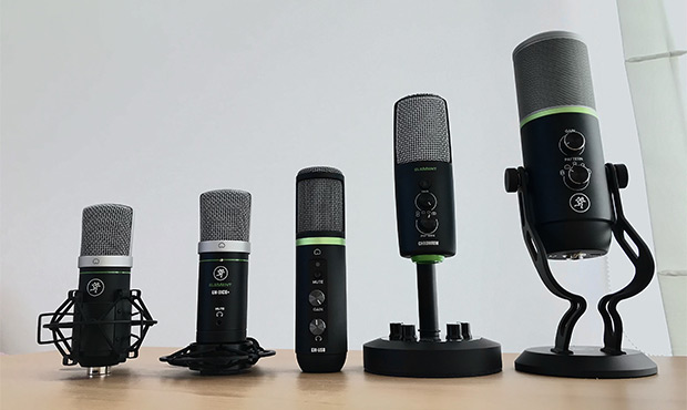 Test mikrofonów na USB Mackie EM