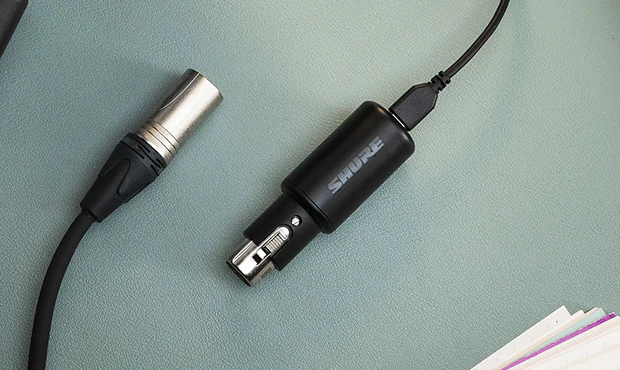 Test interfejsu audio Shure MVX2U