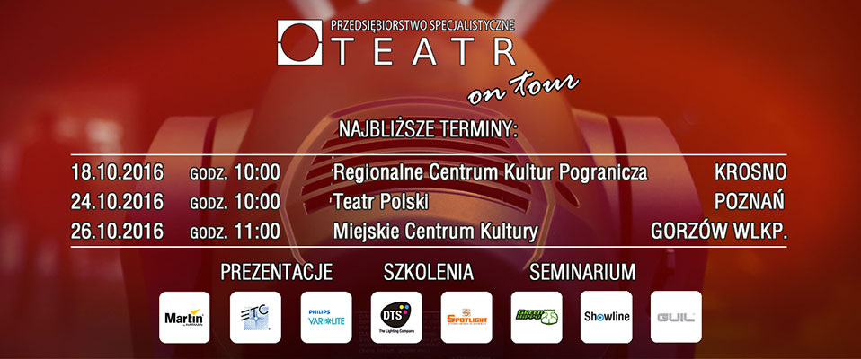 Teatr on tour - Październikowe prezentacje i szkolenia
