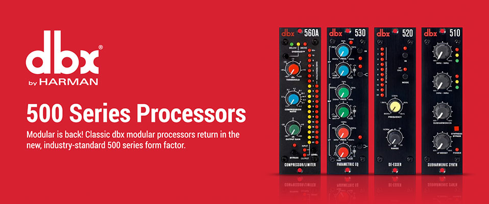 NAMM2016: Legendarne dbx'y w formacie 500 dla Twojego studia
