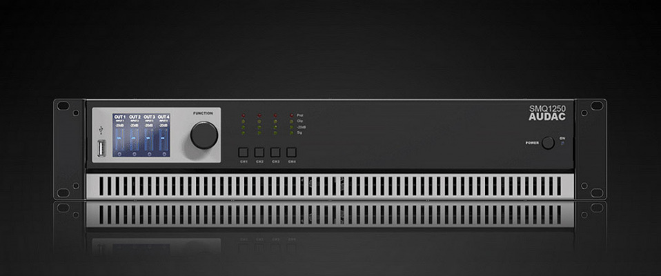 Audac SMQ1250 - Nowy wzmacniacz serii SMQ Wavedynamics