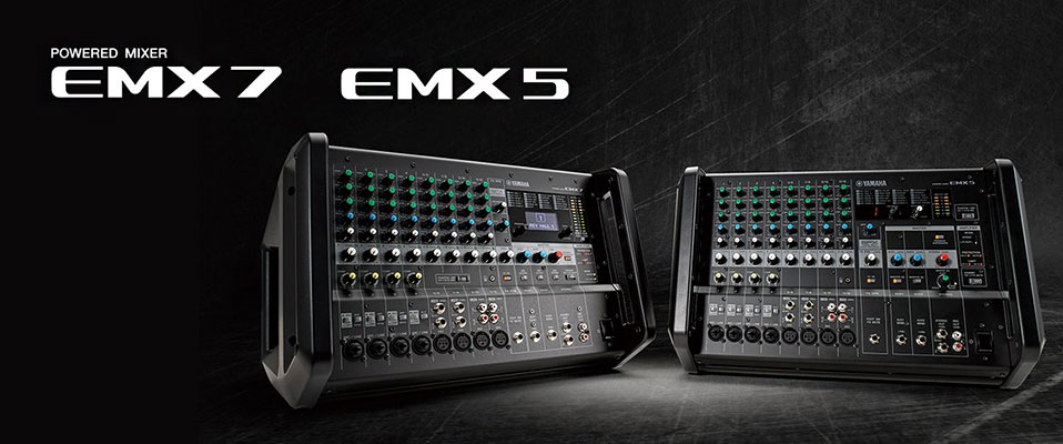 Yamaha pokazała przenośne powermixery EMX5 i EMX7