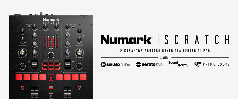 Numark Scratch - Dwukanałowy scratch mikser dla Serato DJ