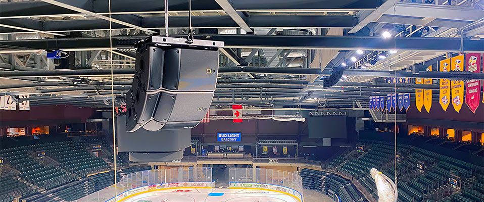 Budweiser Events Centre z nagłośnieniem L-Acoustics