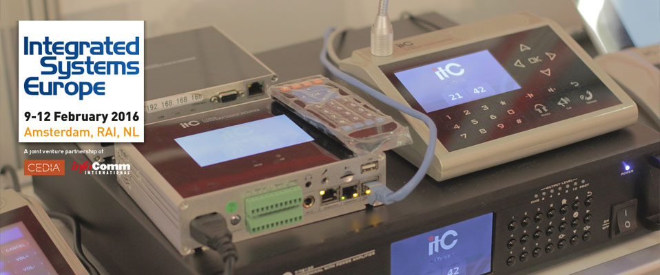 ISE2016: Pulpity systemowe i systemy wideokonferencyjne HD od ITC Audio