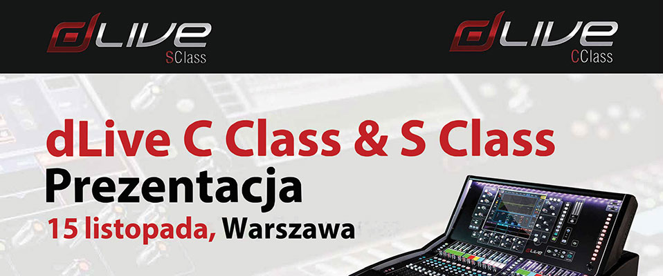 Prezentacja Allen & Heath dLive C Class & S Class już 15 listopada