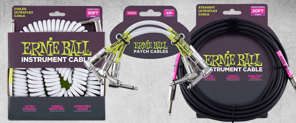 Nowe przewody Ernie Ball już dostępne!