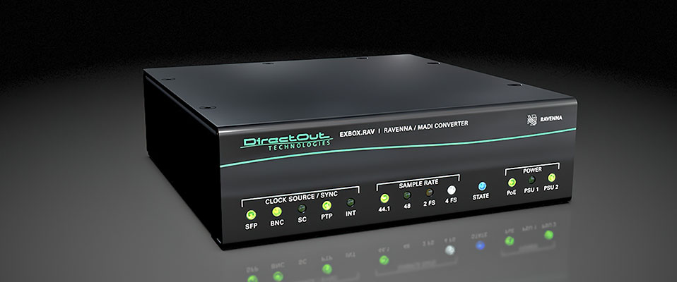 DirectOut Technologies poszerza możliwości konwertera RAVENNA