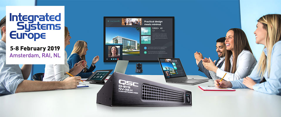ISE'19: Sieciowy punkt końcowy Q-SYS NV Series od QSC
