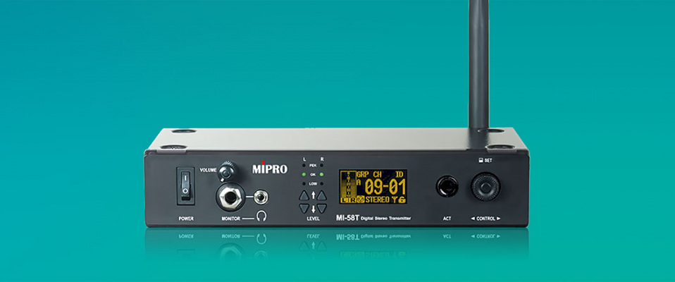 Mipro MI-58 - Stereofoniczny, cyfrowy system odsłuchu osobistego