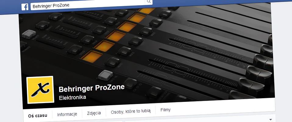 Behringer ProZone - Nowy profil na Facebooku