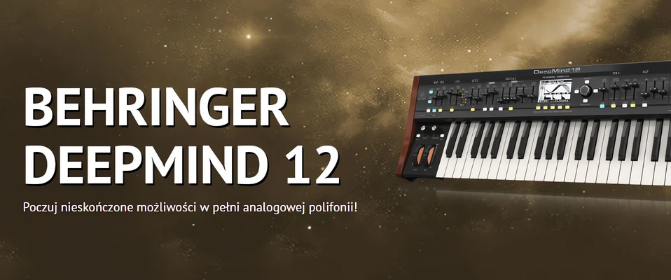 DeepMind 12 w natarciu - Nowy syntezator Behringera wkrótce w sprzedaży