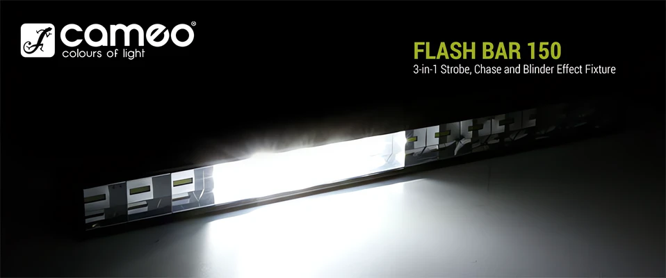 FLASH BAR 150 - Wielofunkcyjna oprawa efektowa Strobe, Chase i Blinder